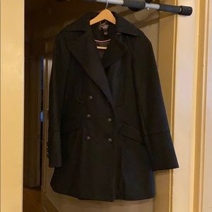 Black wool coat